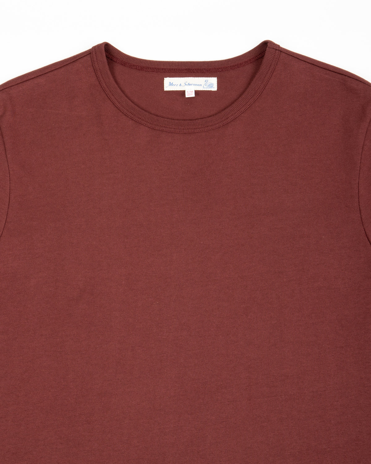 2M15C Cropped Vintage Machine Jersey T-Shirt - Burgundy