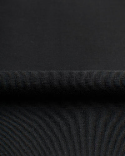 Merz b. Schwanen 1940s Relaxed Fit Loopwheeled Tee - Deep Black - Standard & Strange