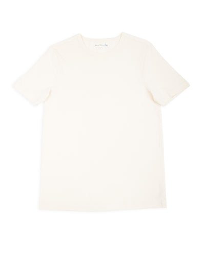Merz b. Schwanen 215 Loopwheeled Classic Fit Midweight Tee - Nature - Standard & Strange