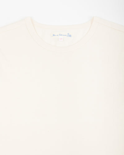 Merz b. Schwanen 215 Loopwheeled Classic Fit Midweight Tee - Nature - Standard & Strange