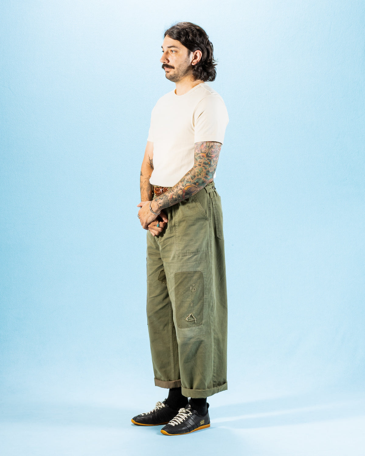 Merz b. Schwanen 215 Loopwheeled Classic Fit Midweight Tee - Nature - Standard & Strange