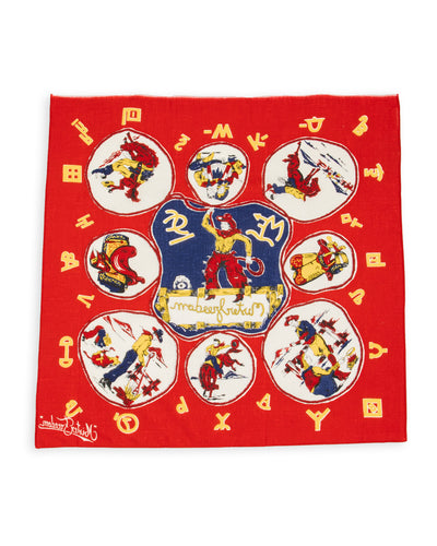 Mister Freedom Ranch Kerchief "JV" - Red - Standard & Strange