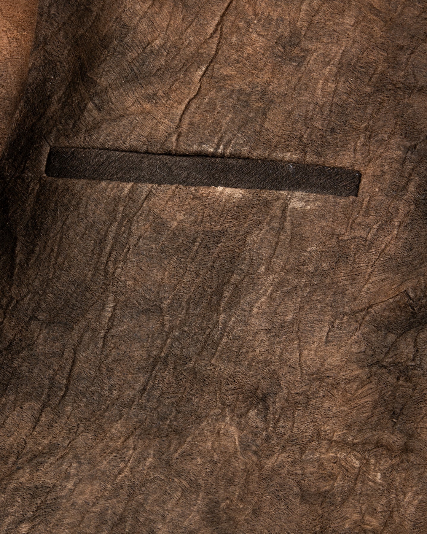 Monad London Stefan Jacket - Experimental Mud Dyed Bark Cloth - Standard & Strange