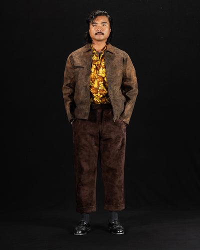 Monad London Stefan Jacket - Experimental Mud Dyed Bark Cloth - Standard & Strange