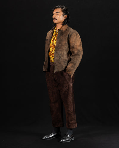 Monad London Stefan Jacket - Experimental Mud Dyed Bark Cloth - Standard & Strange