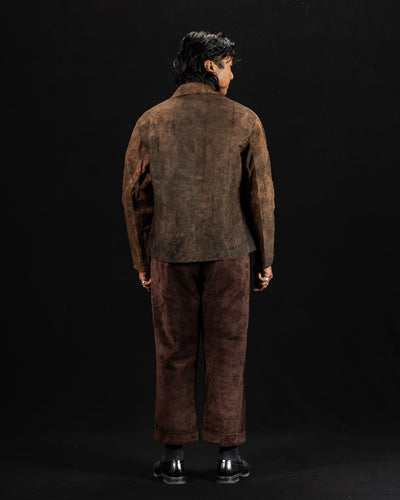 Monad London Stefan Jacket - Experimental Mud Dyed Bark Cloth - Standard & Strange