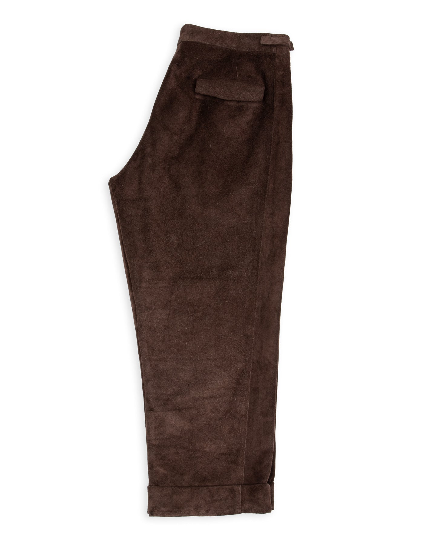 Monad London Wysman Pant - Brown British Calf Roughout - Standard & Strange