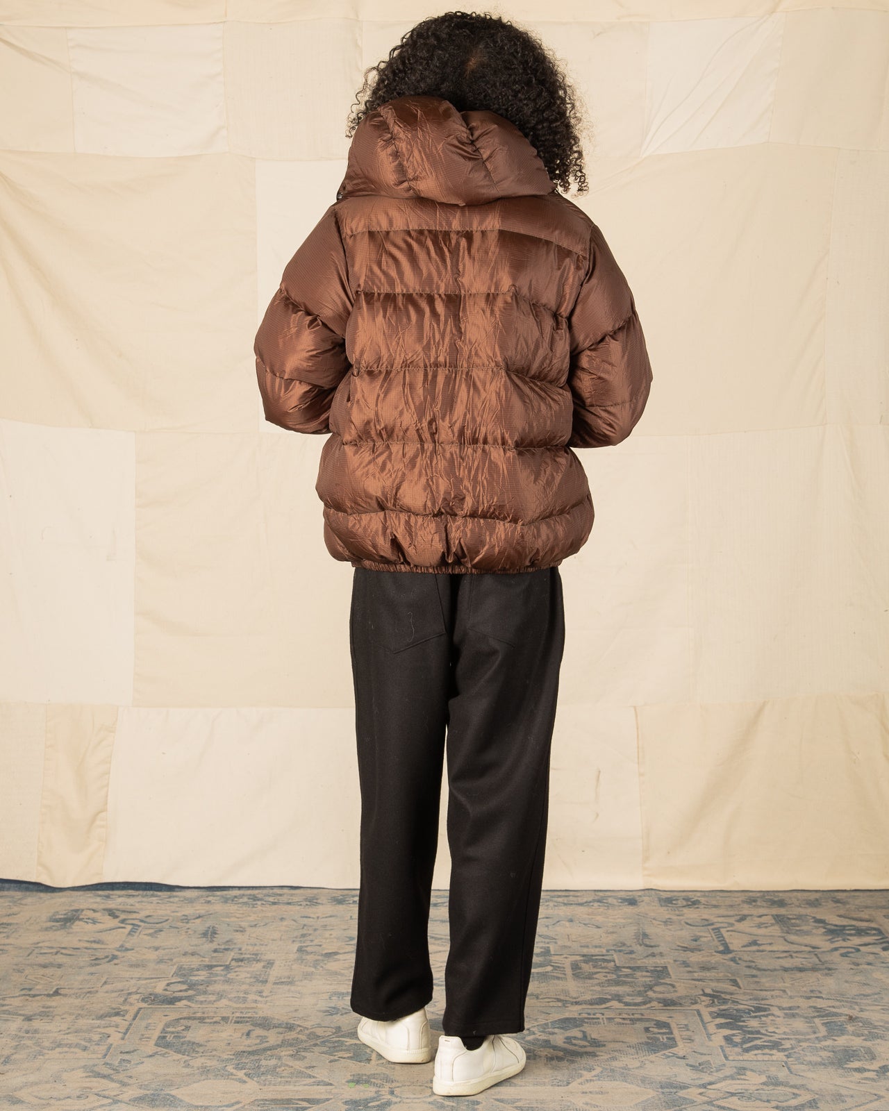 Monitaly Down Jacket - Brown Nylon Ripstop - Standard & Strange
