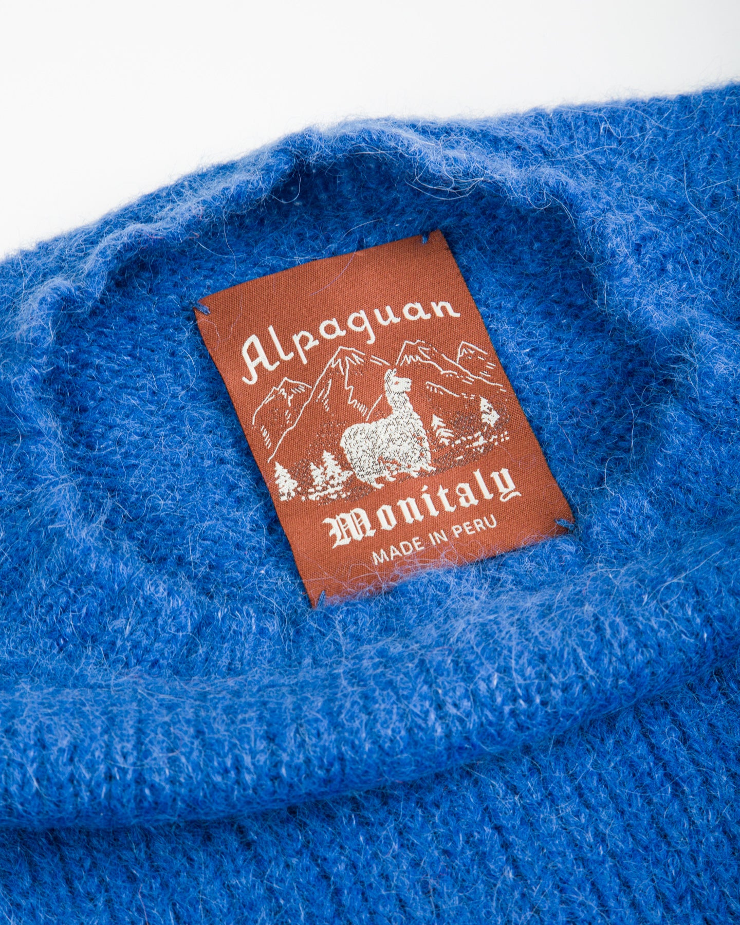 Monitaly Shaggy Alpaguan Crewneck - Blue - Standard & Strange