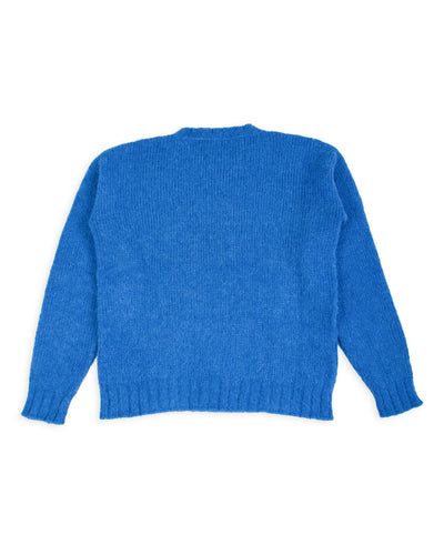 Monitaly Shaggy Alpaguan Crewneck - Blue - Standard & Strange