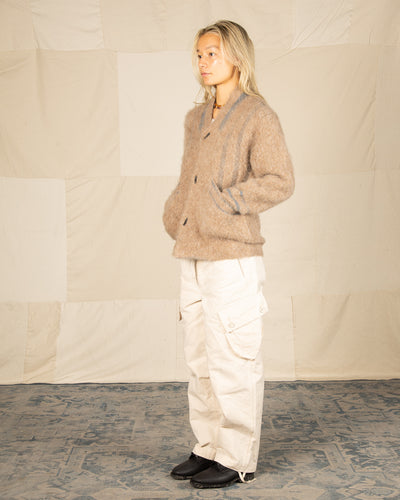 MotivMfg Adjustable Cargo Pants - Natural Ripstop Waxed Cotton - Standard & Strange