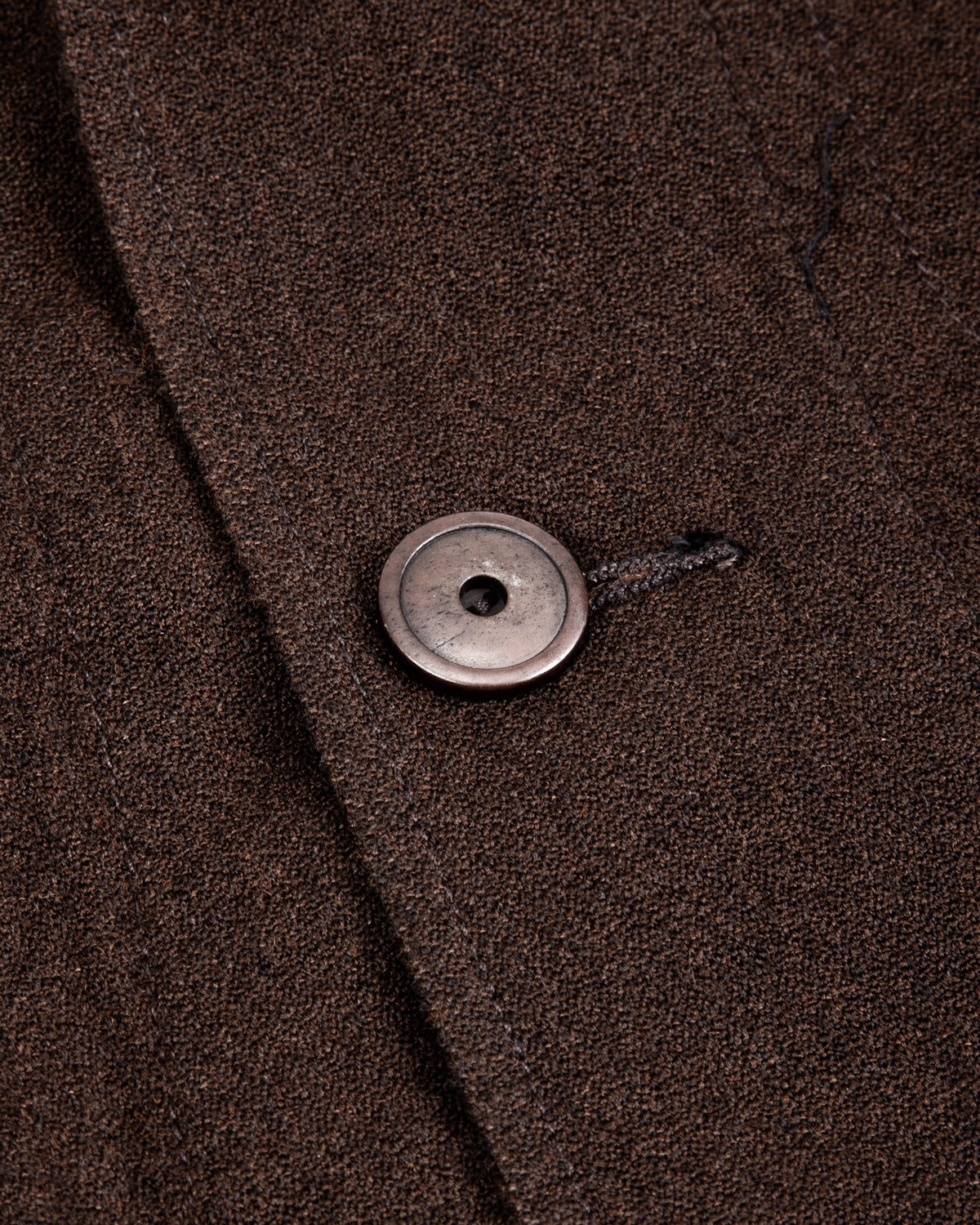 MotivMfg Continental Sack Jacket - Espresso Wool Linen Crepe - Standard & Strange
