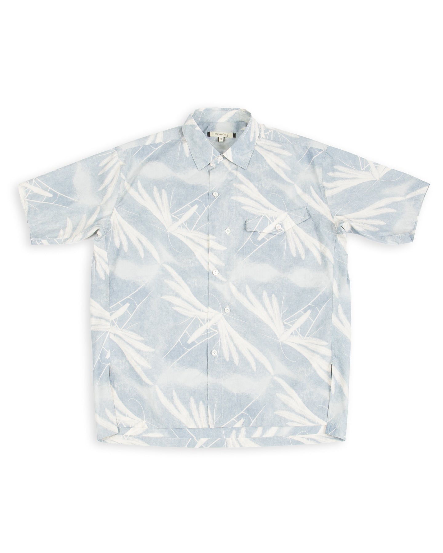 MotivMfg Dala Shirt - Moth Print Cotton Silk Broadcloth - Standard & Strange