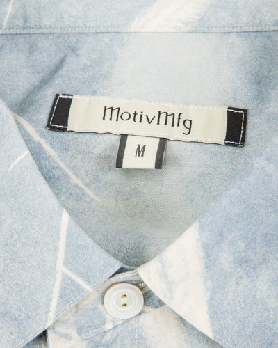 MotivMfg Dala Shirt - Moth Print Cotton Silk Broadcloth - Standard & Strange