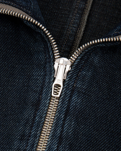 MotivMfg Denim Deck Jacket - Char Navy Overdyed Linen Denim - Standard & Strange