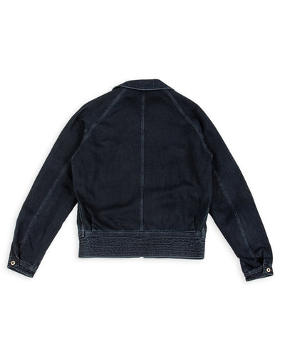 MotivMfg Denim Deck Jacket - Char Navy Overdyed Linen Denim - Standard & Strange