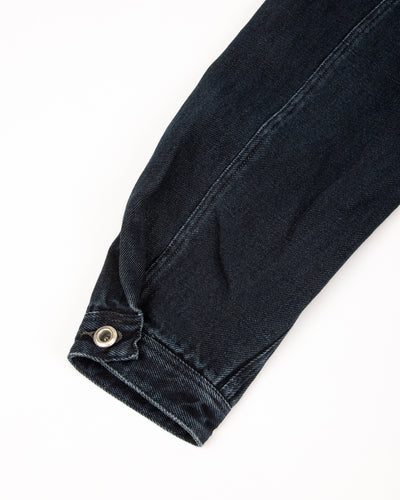 MotivMfg Denim Deck Jacket - Char Navy Overdyed Linen Denim - Standard & Strange