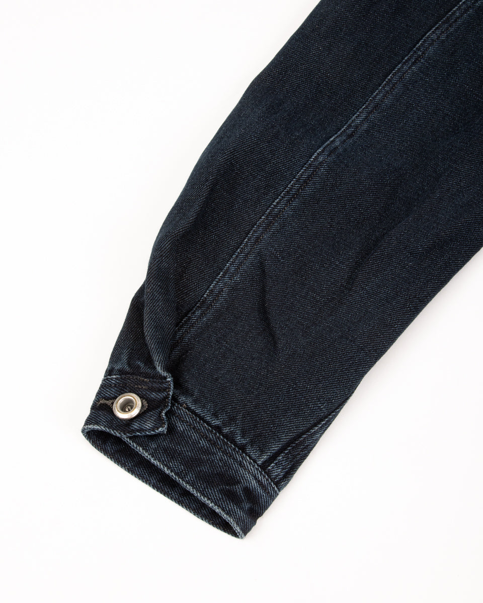 MotivMfg Denim Deck Jacket - Char Navy Overdyed Linen Denim - Standard & Strange