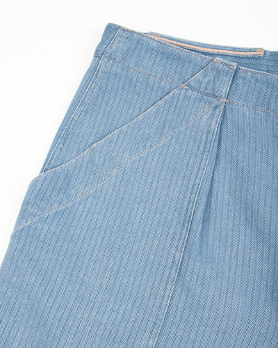 MotivMfg Denim Shorts - Light Indigo Herringbone Denim - Standard & Strange