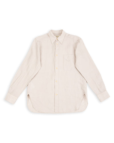 MotivMfg Draughtsman Shirt - Light Chambray Superfine Linen Broadcloth - Standard & Strange