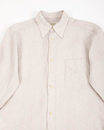 MotivMfg Draughtsman Shirt - Light Chambray Superfine Linen Broadcloth - Standard & Strange