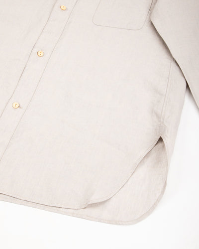 MotivMfg Draughtsman Shirt - Light Chambray Superfine Linen Broadcloth - Standard & Strange