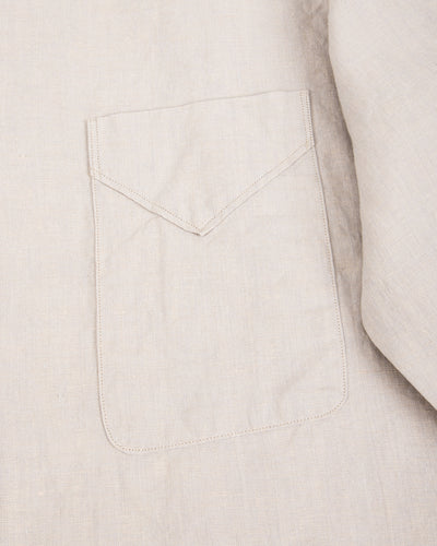MotivMfg Draughtsman Shirt - Light Chambray Superfine Linen Broadcloth - Standard & Strange