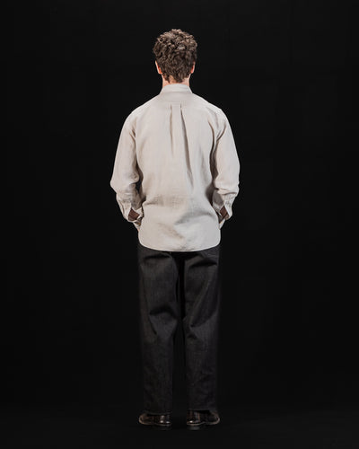 MotivMfg Draughtsman Shirt - Light Chambray Superfine Linen Broadcloth - Standard & Strange