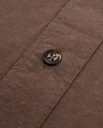 MotivMfg Authentic Fit BD Shirt - Lawn/Espresso Japanese Cotton Hemp - Standard & Strange