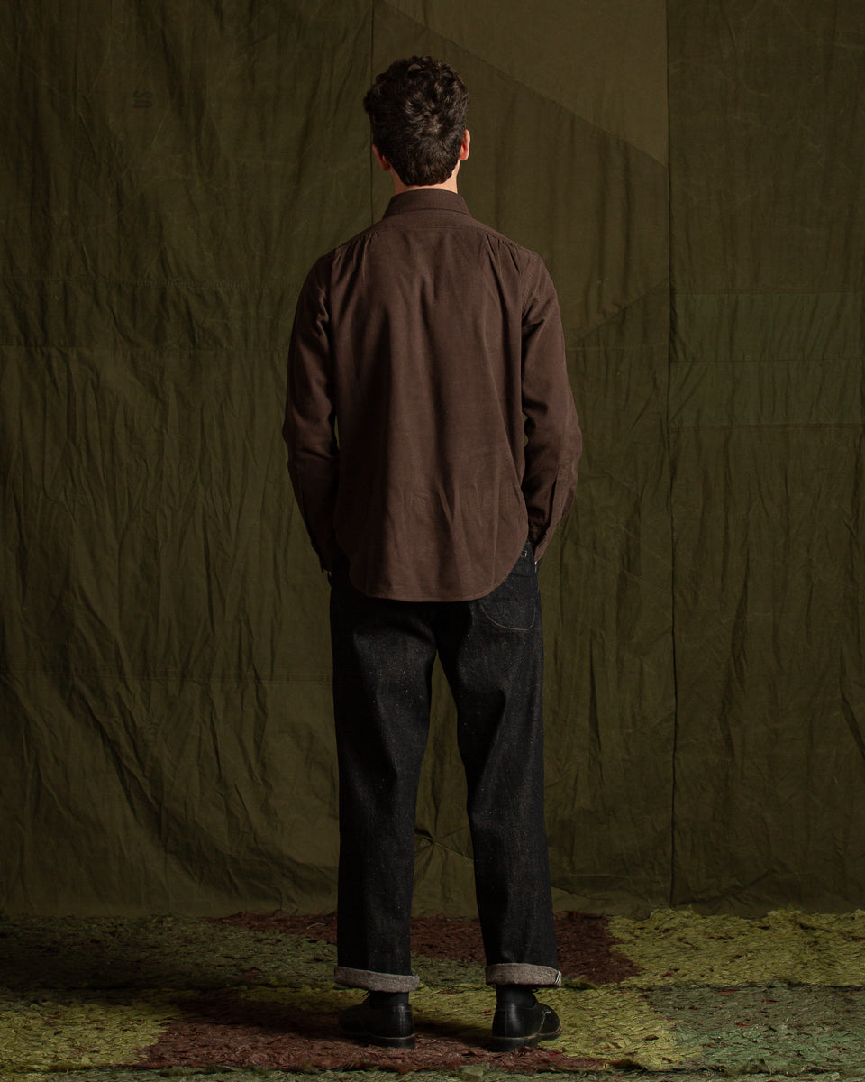 MotivMfg Authentic Fit BD Shirt - Maroon Japanese Cotton Flannel - Standard & Strange