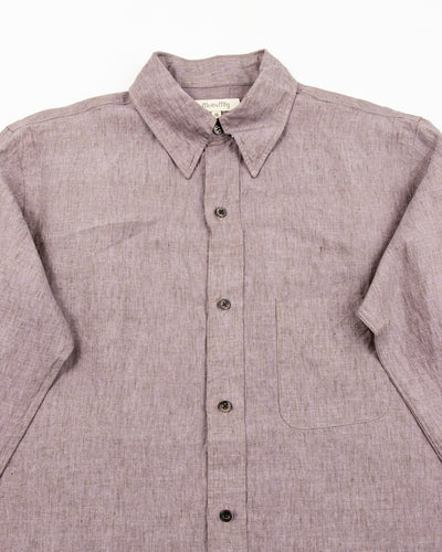MotivMfg Authentic Fit BD Shirt - Violet Superfine Linen Broadcloth - Standard & Strange