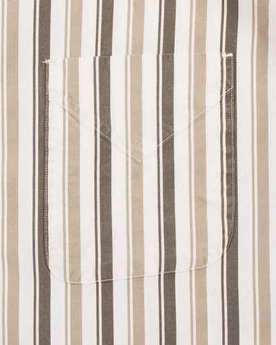 MotivMfg Authentic Fit BD Shirt - Charcoal Stripe Silk Cotton Fine Poplin - Standard & Strange