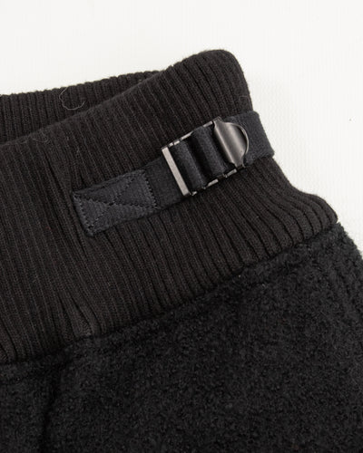 MotivMfg British Army Sweat Pants - Black Wool Boucle Knit - Standard & Strange