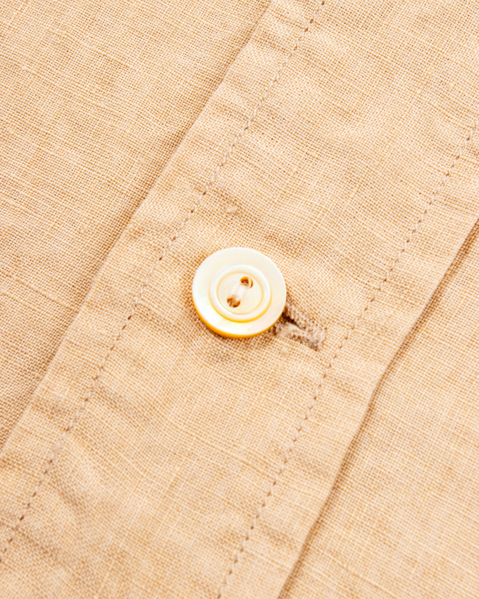 MotivMfg Gyorgy Shirt - Buff Superfine Linen Broadcloth - Standard & Strange