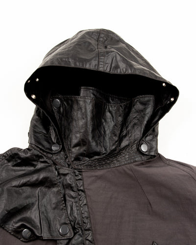 MotivMfg Hybrid Parka - Charcoal Japanese Shrunk Nylon - Standard & Strange