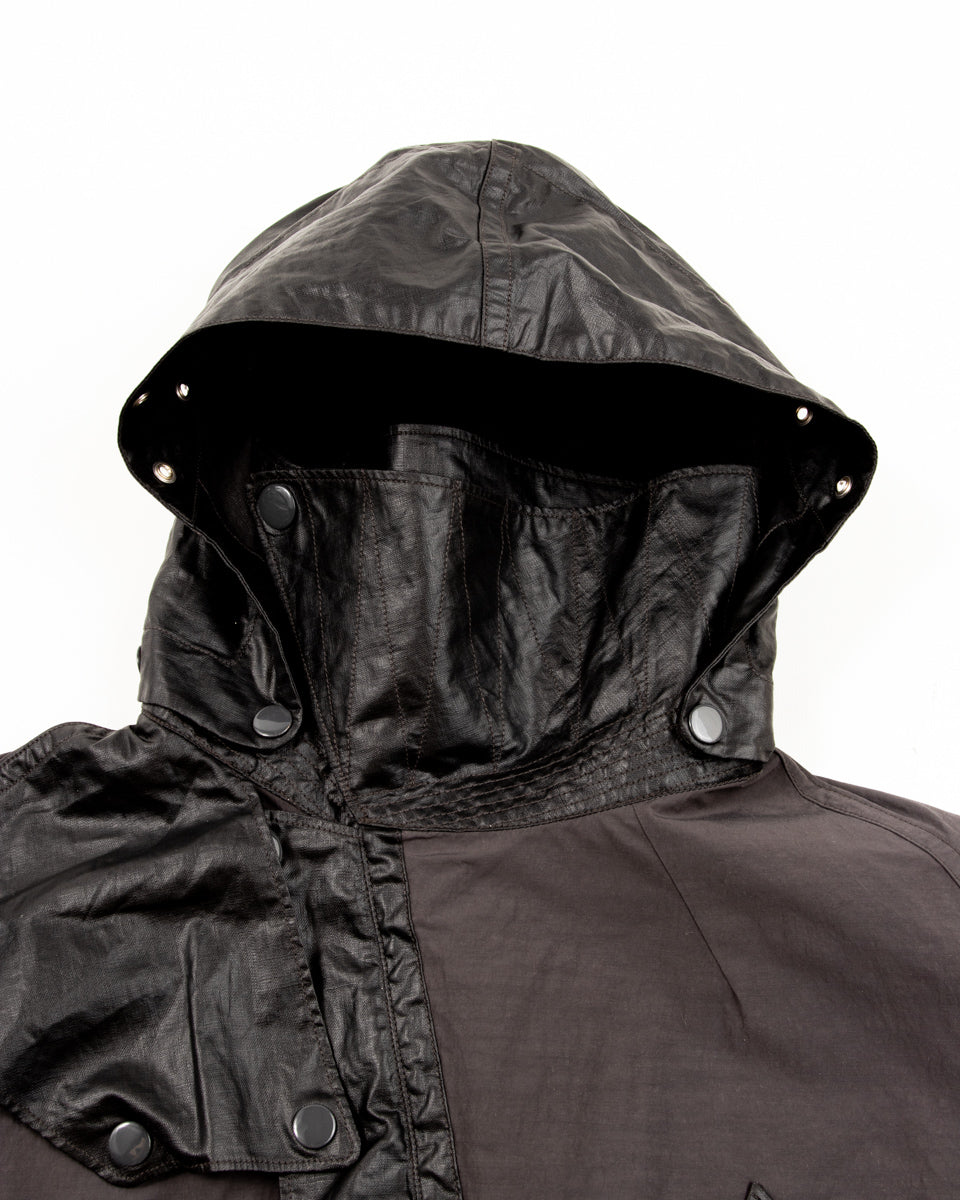 MotivMfg Hybrid Parka - Charcoal Japanese Shrunk Nylon - Standard & Strange