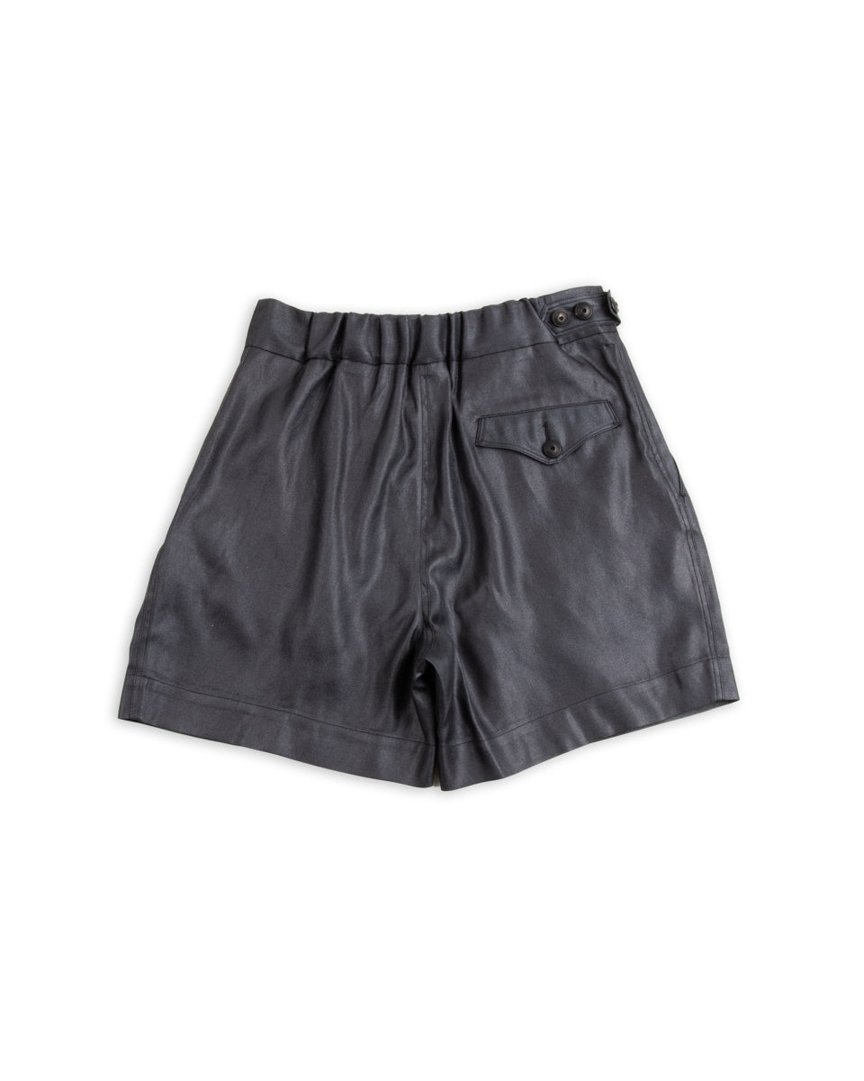 MotivMfg Oblique Shorts - High Twist Tussah Silk Twill/Midnight - Standard & Strange
