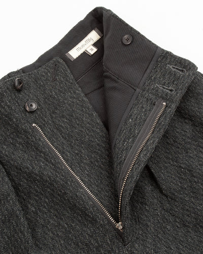 MotivMfg Ski Trousers - Forest Lovat Crepe Twist Sporting Tweed - Standard & Strange