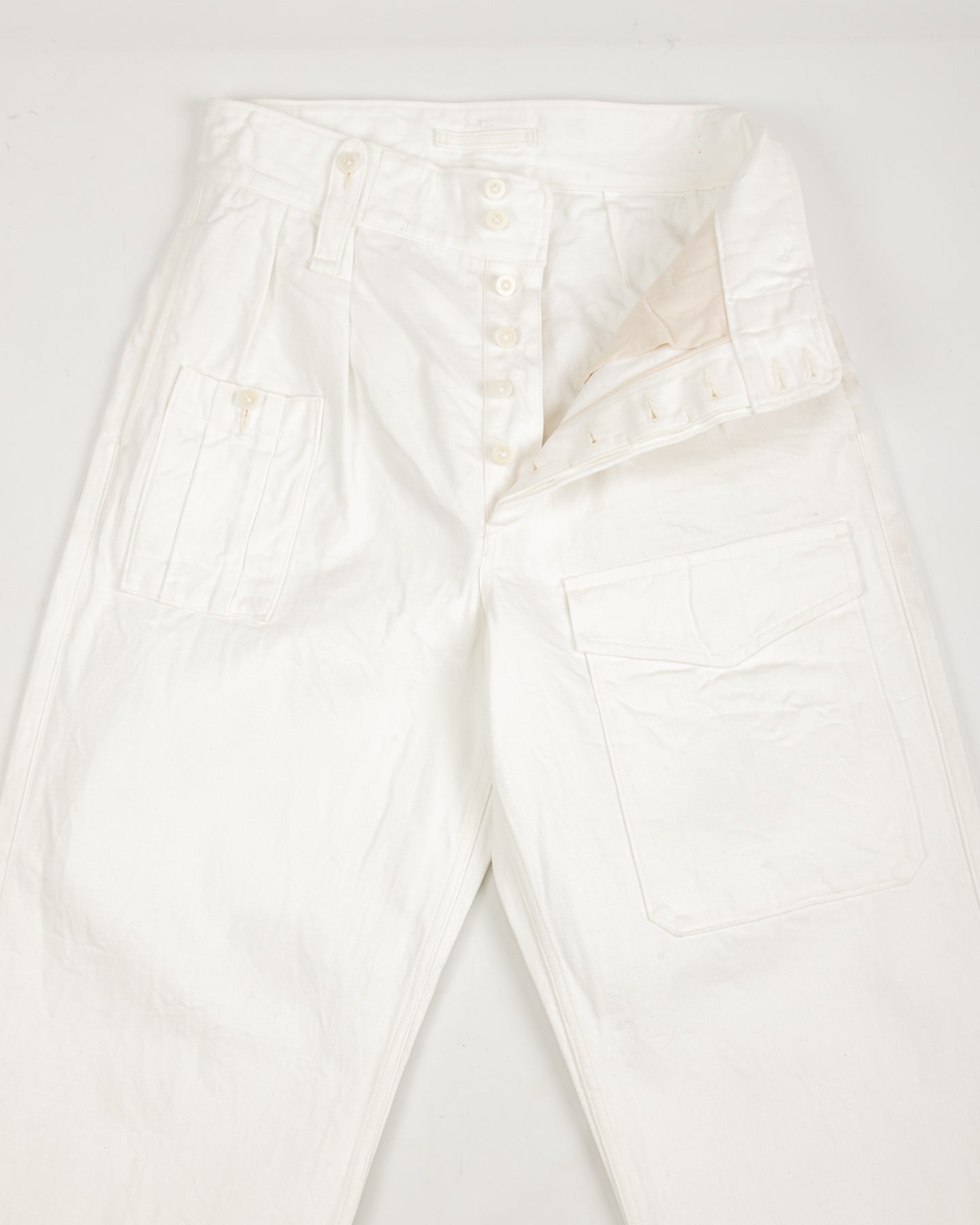 British Army Pant Loose Denim - Off-White