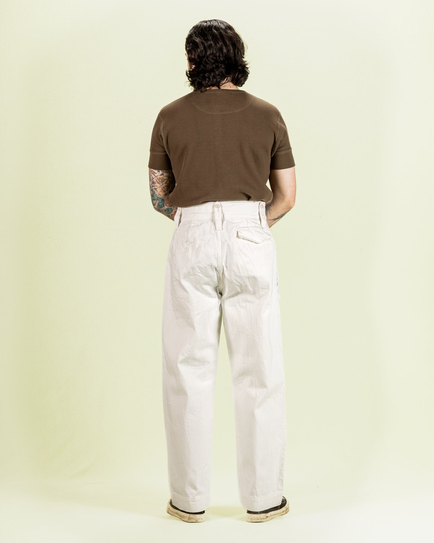 British Army Pant Loose Denim - Off-White