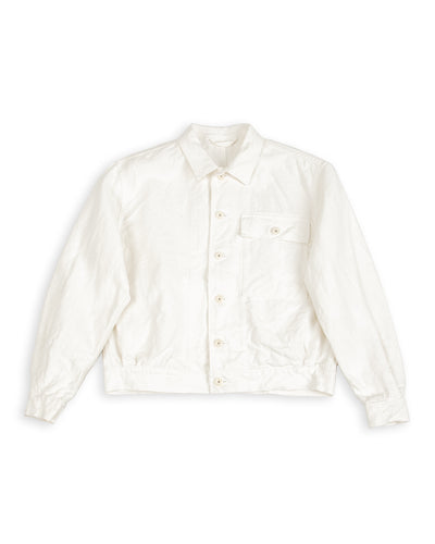 French Work Jacket - Off-White Hemp Canvas