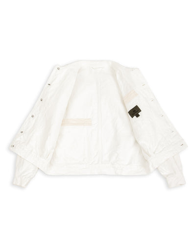 French Work Jacket - Off-White Hemp Canvas