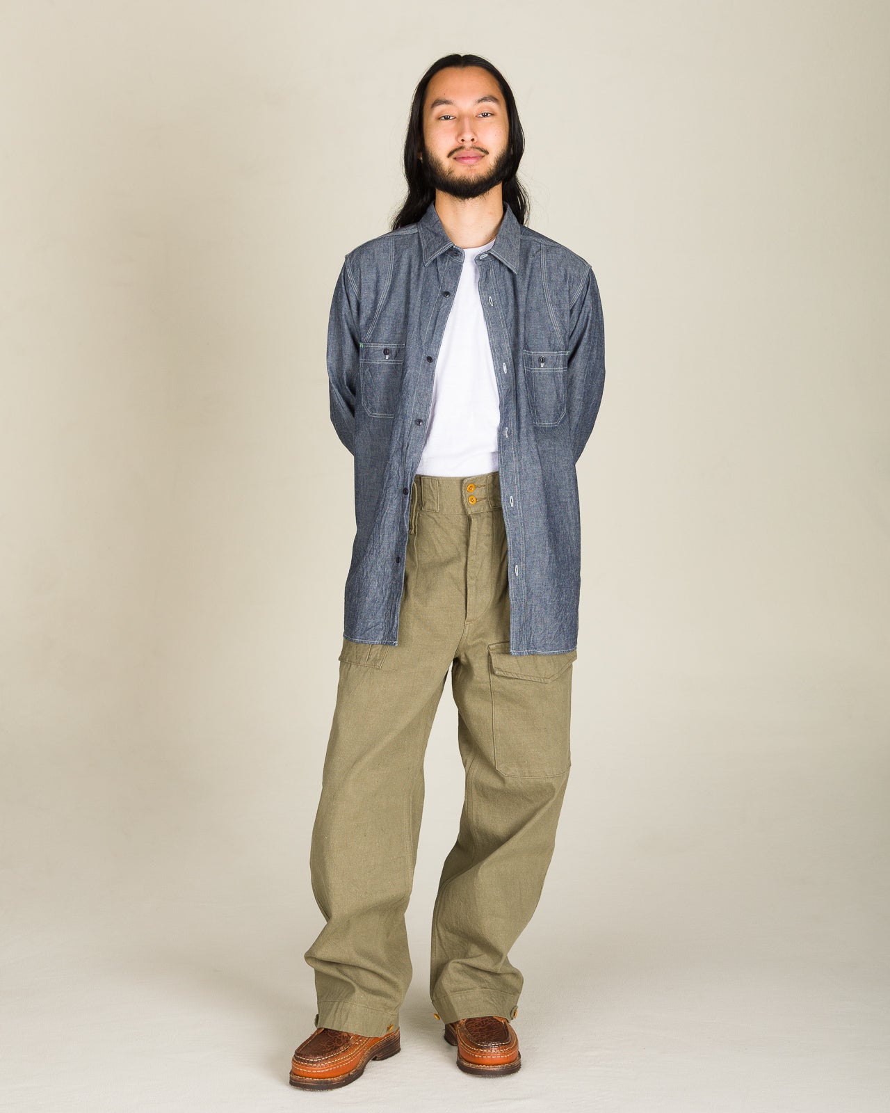 Nigel Cabourn New Medical Shirt - Indigo - Standard & Strange