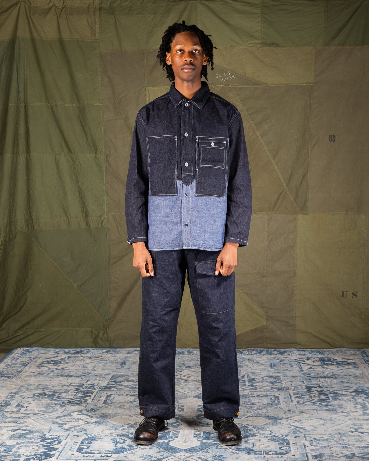 Nigel Cabourn Utility Shirt Type 2 - 10 oz Denim - Standard & Strange