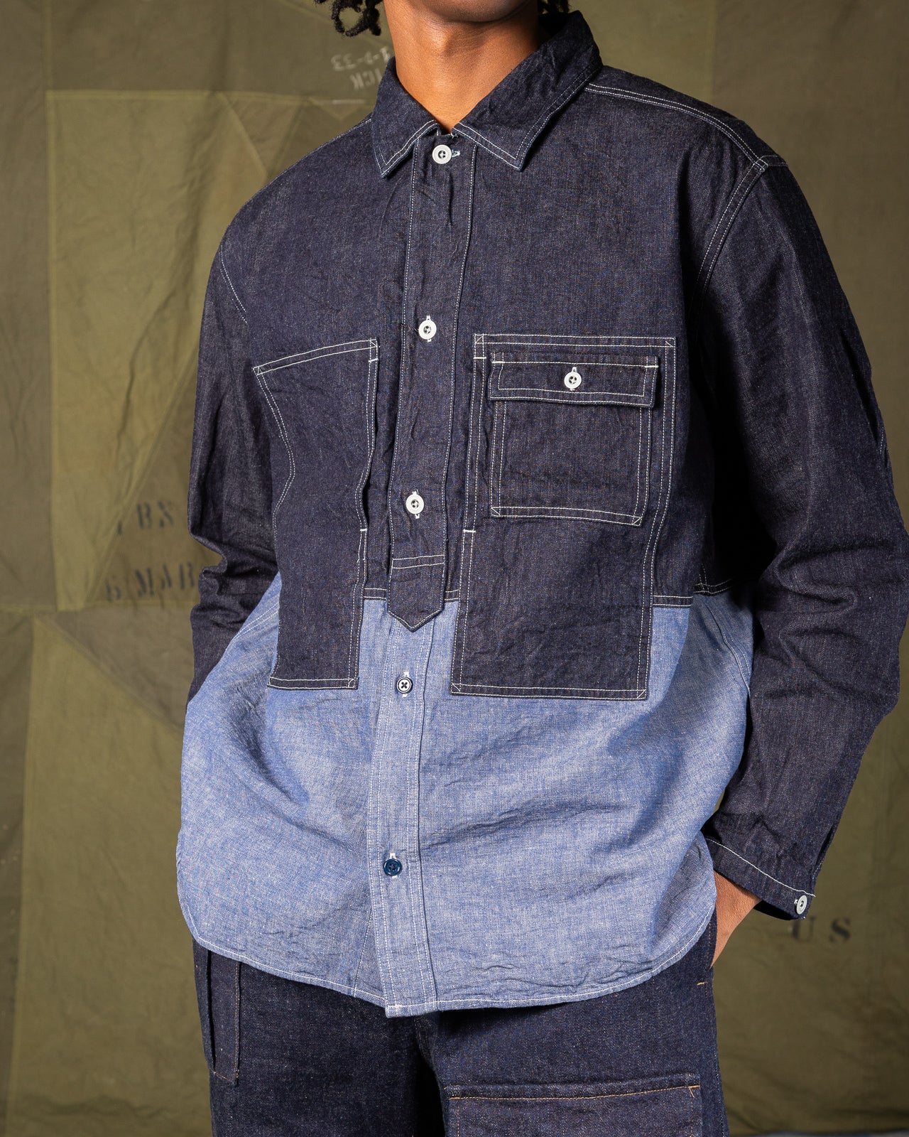 Nigel Cabourn Utility Shirt Type 2 - 10 oz Denim - Standard & Strange