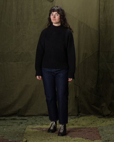 Nymane Nadia Diamond Sweater - Black Eco Alpaca - Standard & Strange