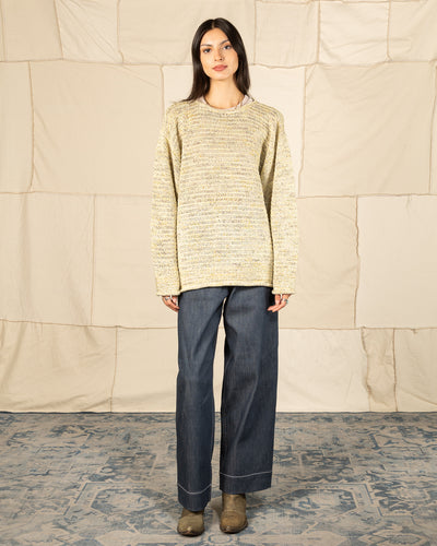 Olde H & Daughter Cotton Wrap Stitches Boat Neck Pullover - Desert 10 - Standard & Strange
