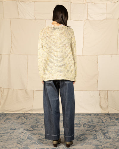 Olde H & Daughter Cotton Wrap Stitches Boat Neck Pullover - Desert 10 - Standard & Strange