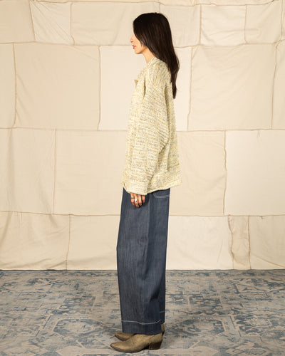 Olde H & Daughter Cotton Wrap Stitches Cardigan - Desert 10 - Standard & Strange