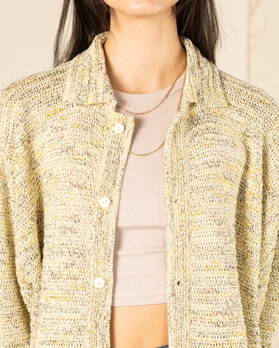 Olde H & Daughter Cotton Wrap Stitches Cardigan - Desert 10 - Standard & Strange